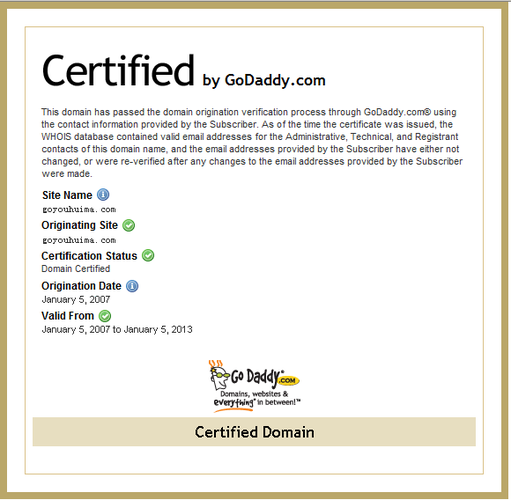 godaddy域名证书(在GoDaddy 注册的域名怎么做域名证书) godaddy域名证书(在GoDaddy 注册的域名怎么做域名证书)