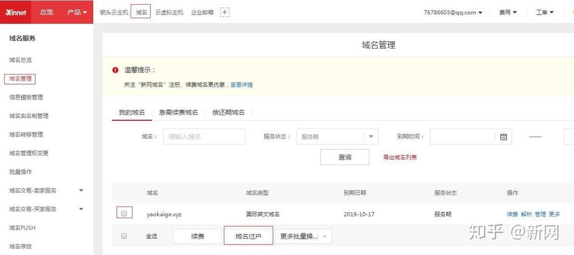 新网域名所有人变更流程？域名过户的流程有哪些